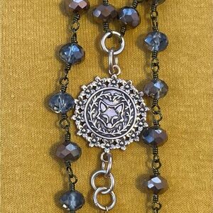 Katia Designs Long Rosary Chain (Gold, Copper)